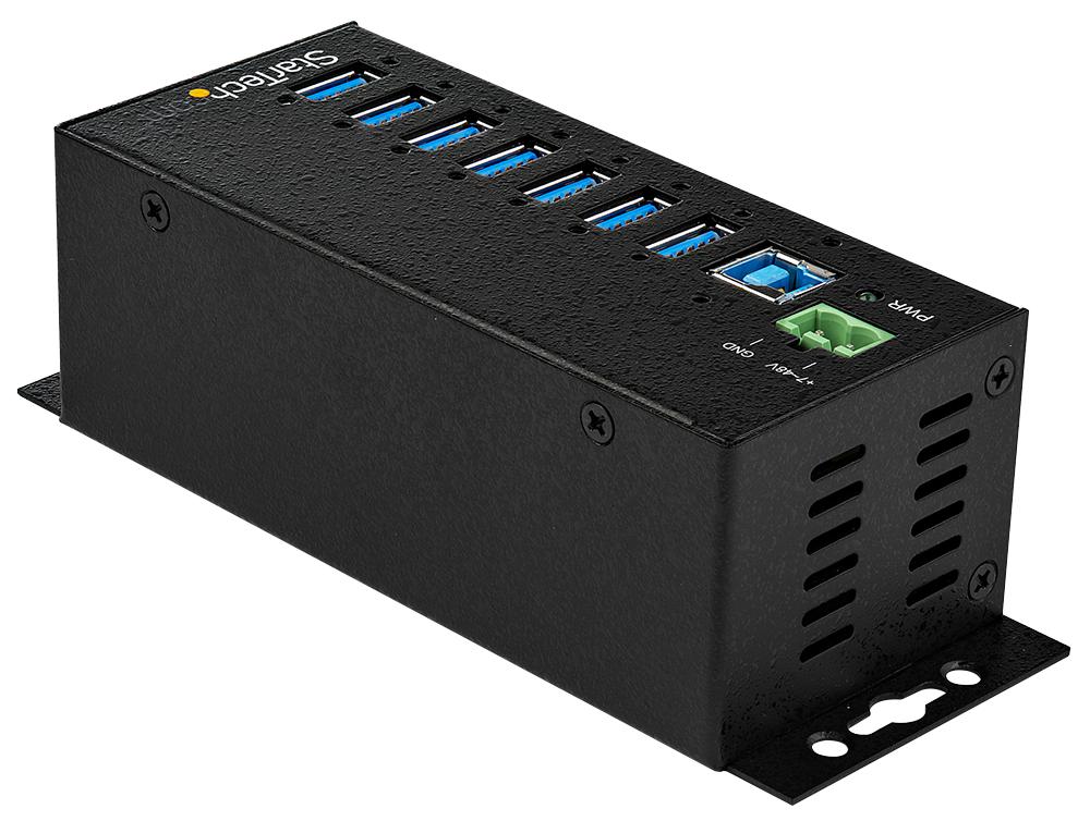 STARTECH HB30A7AME Hub, 7 Port, Industrial, USB 3.0, Mains Powered GTIN UPC EAN: 0065030881876 - Image 2