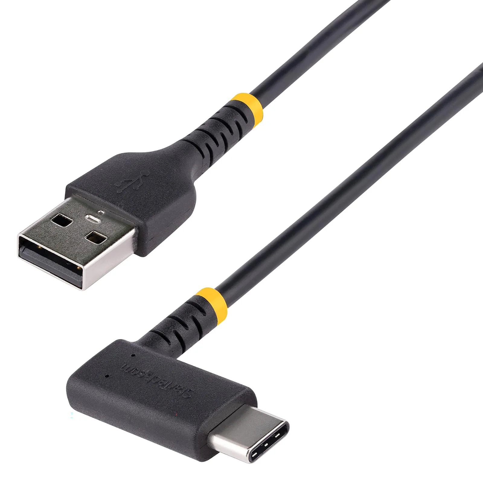 Startech R2ACR-1M-USB-CABLE R2ACR-1M-USB-CABLE USB Cable Type A Plug to 90° C 1 m 3.3 ft 2.0 Black