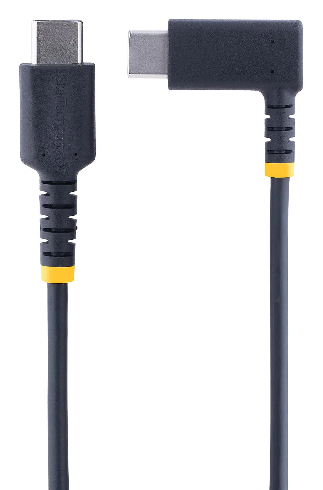 Startech R2CCR-15C-USB-CABLE R2CCR-15C-USB-CABLE USB Cable Type C Plug to 90° 150 mm 5.9 " 2.0 Black - Image 2