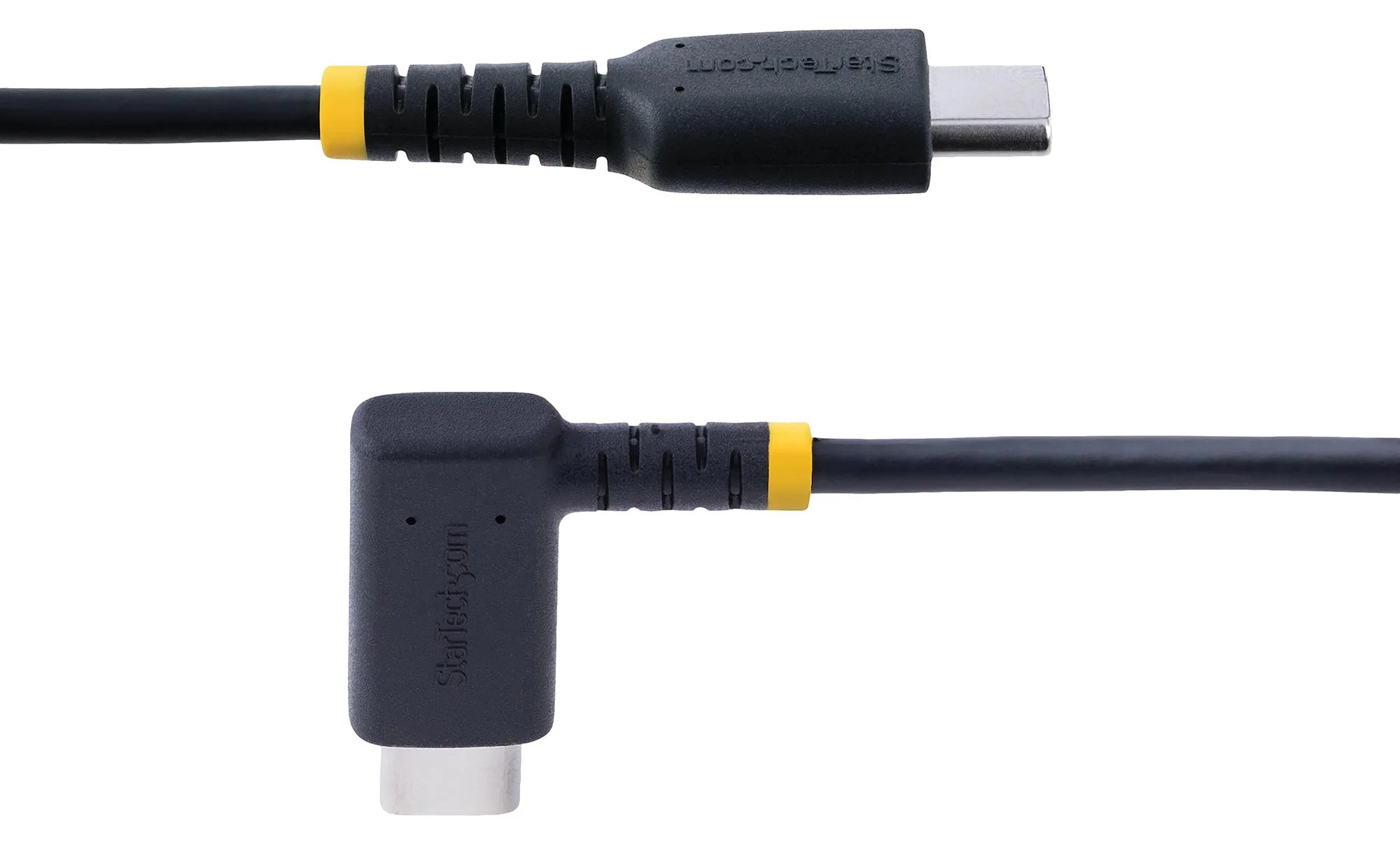 Startech R2CCR-1M-USB-CABLE R2CCR-1M-USB-CABLE USB Cable Type C Plug to 90&deg; 1 m 3.3 ft 2.0 Black - Image 3