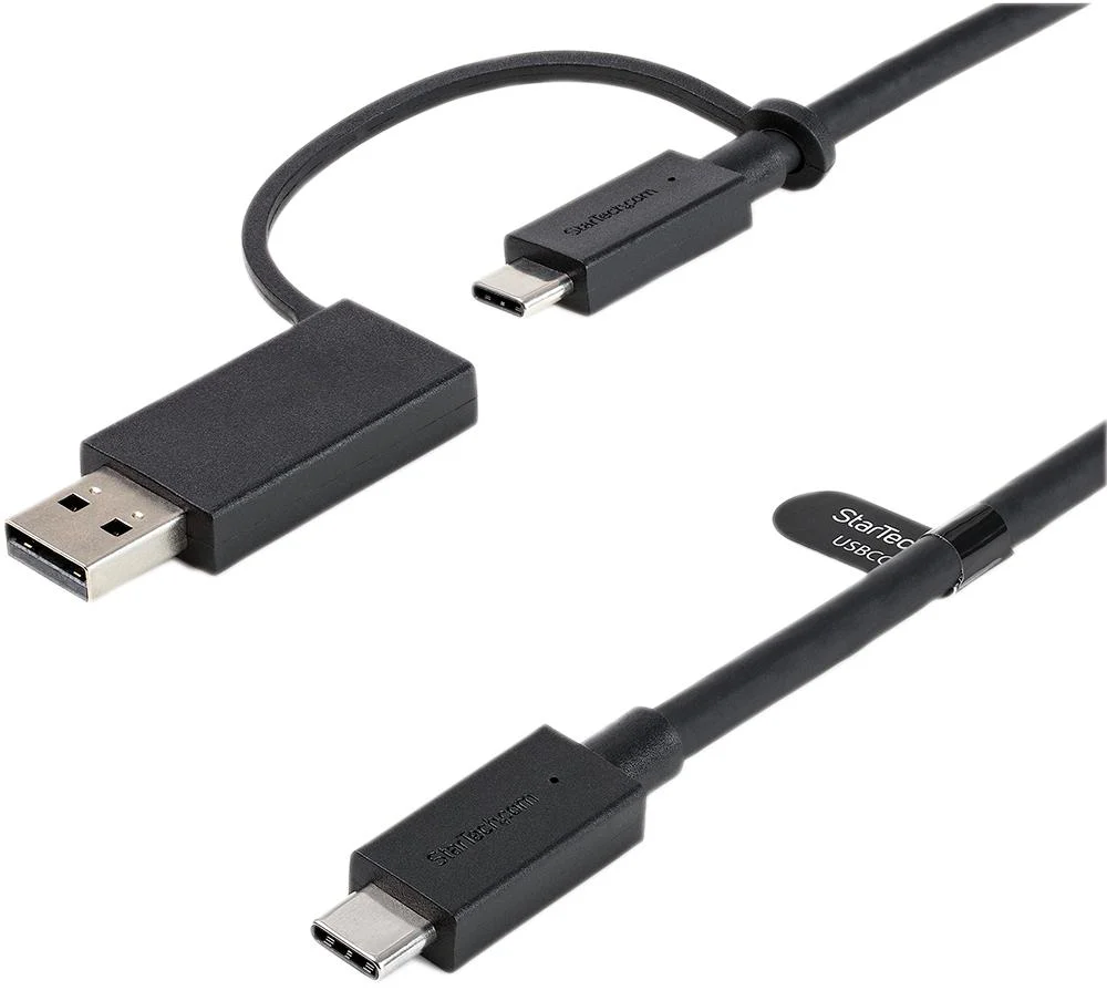 STARTECH USBCCADP USB Cable, Type C Plug to Type C Plug, 1 m, 3.3 ft, USB 3.2, Black