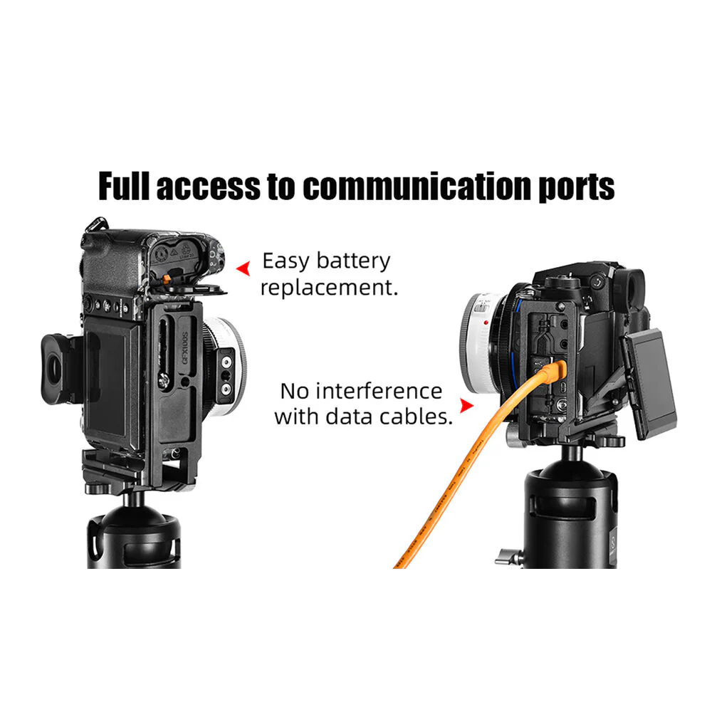 Sunwayfoto Custom L-Bracket for Fujifilm GFX 100S - Image 6