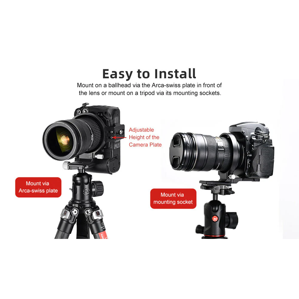 Sunwayfoto LS-63 Ring Lens Support with Arca-Type Collar - Image 4