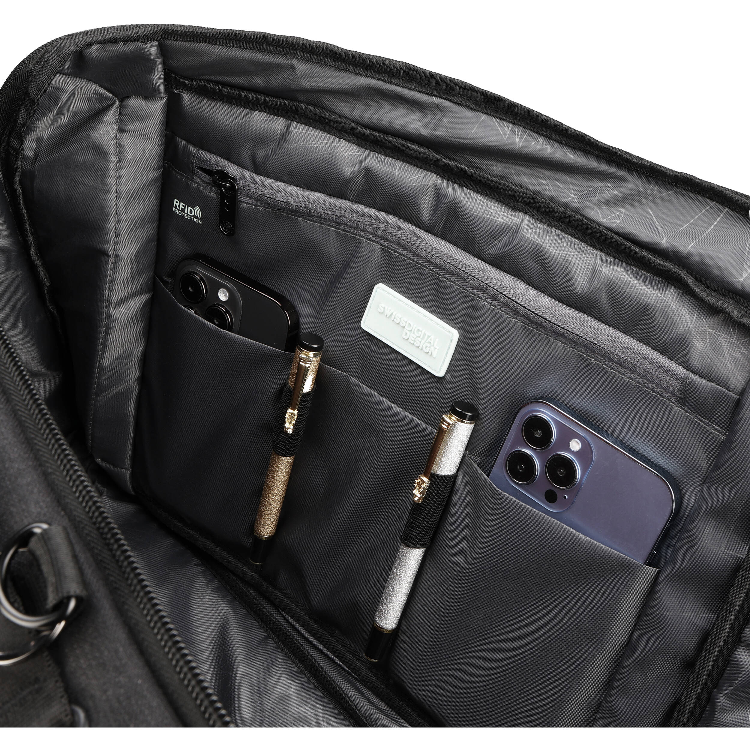 Swissdigital BERG Hybrid Briefcase (Black) - Image 7