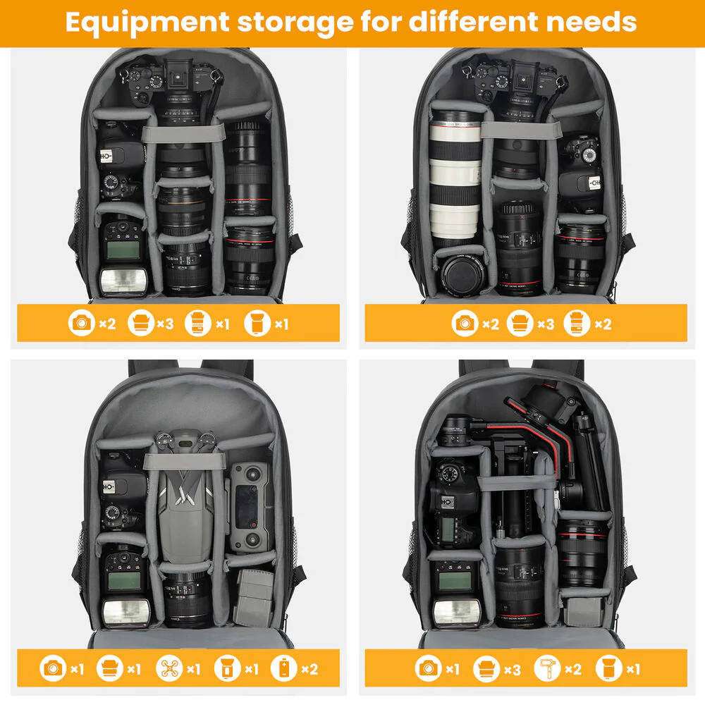 TARION TB-M Camera Backpack (Black) - Image 4