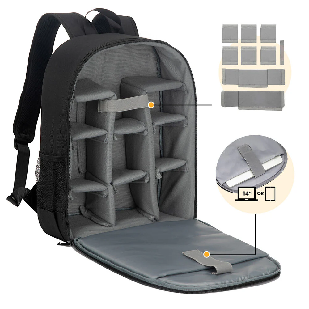 TARION TB-M Camera Backpack (Black) - Image 6
