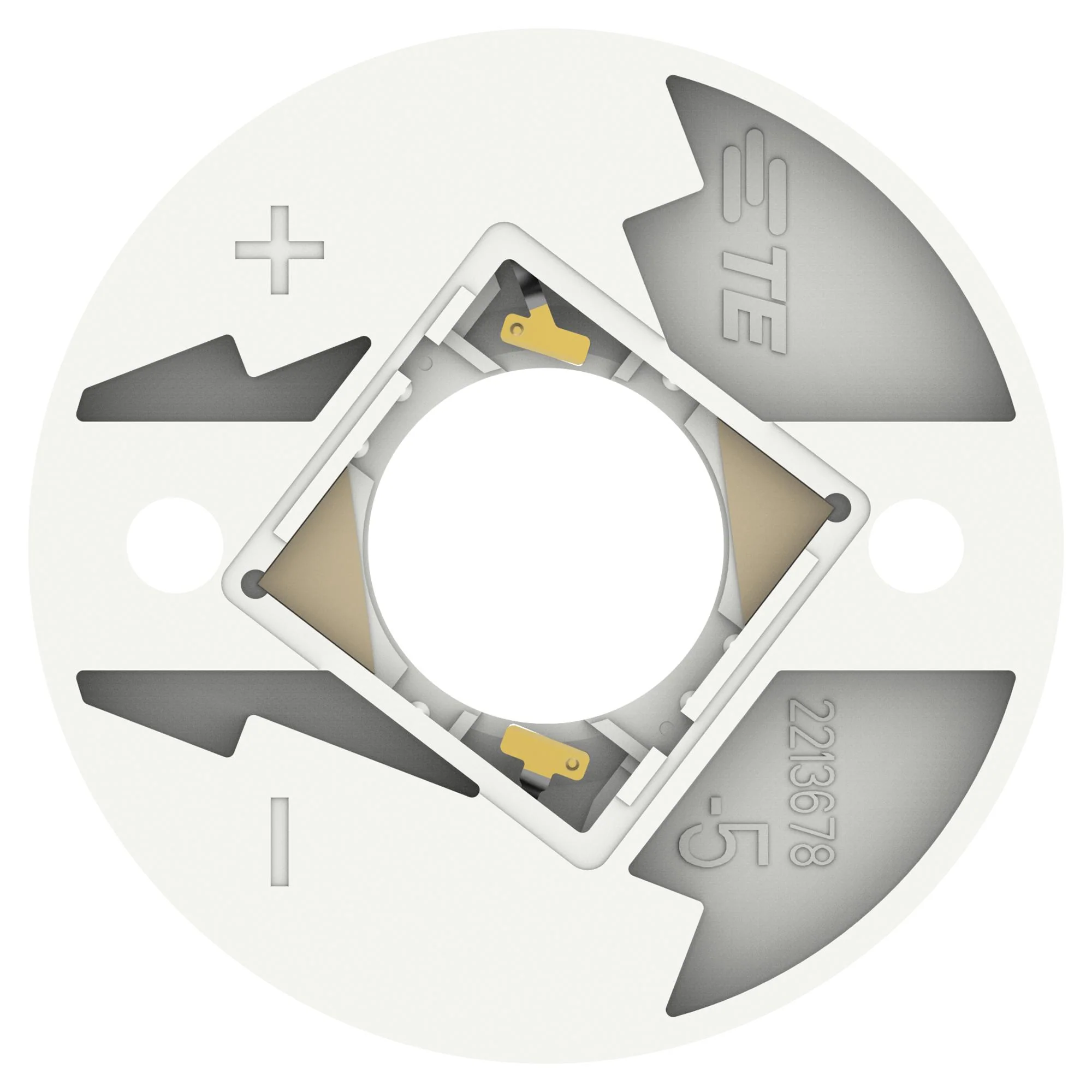 TE CONNECTIVITY 2213678-5 COB LED Holder, For Use With Everlight, Lumileds, NICHIA, Sharp LEDs, 35mm Dia - Image 2
