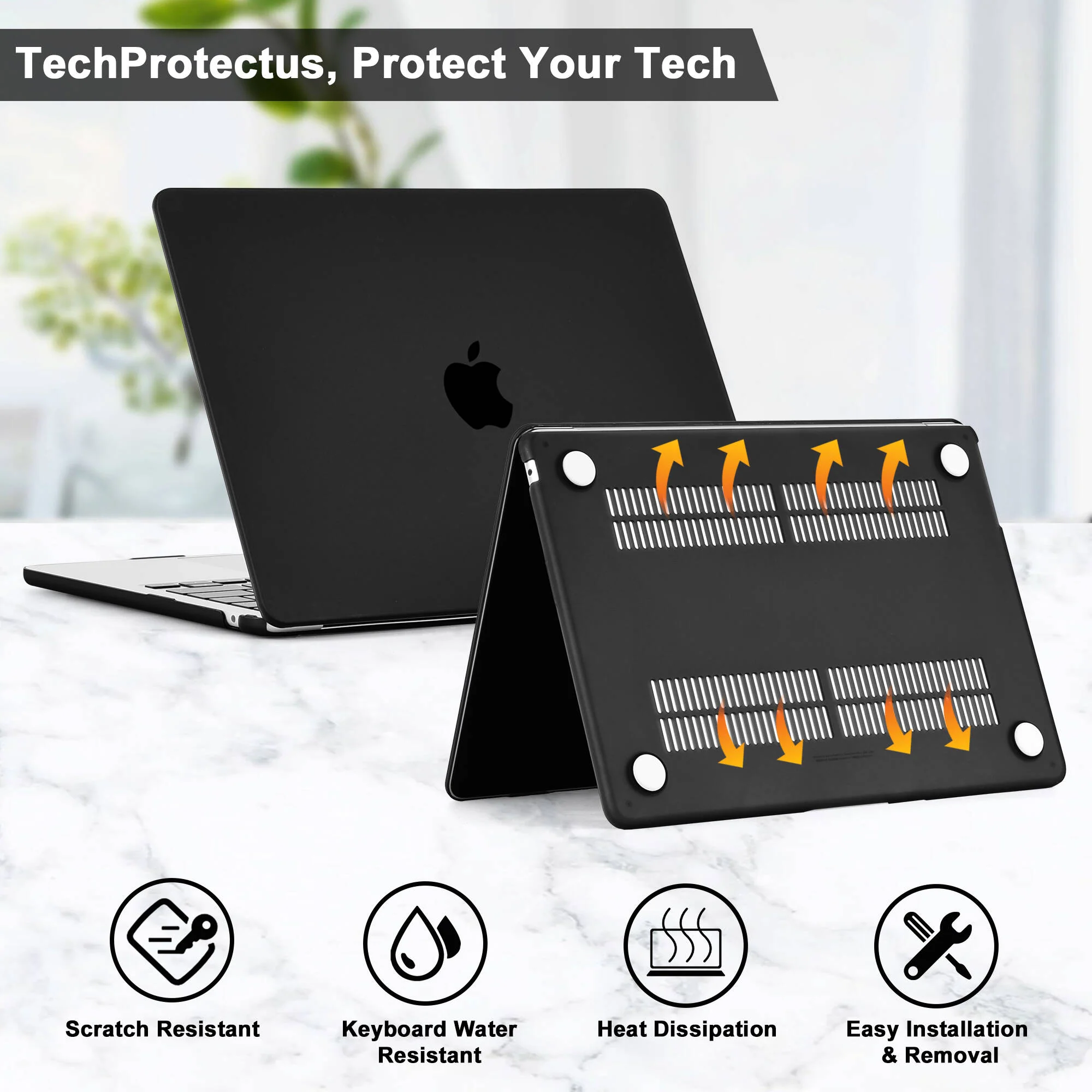 TechProtectus ColorLife 15" MacBook Air Case (Black) - Image 3