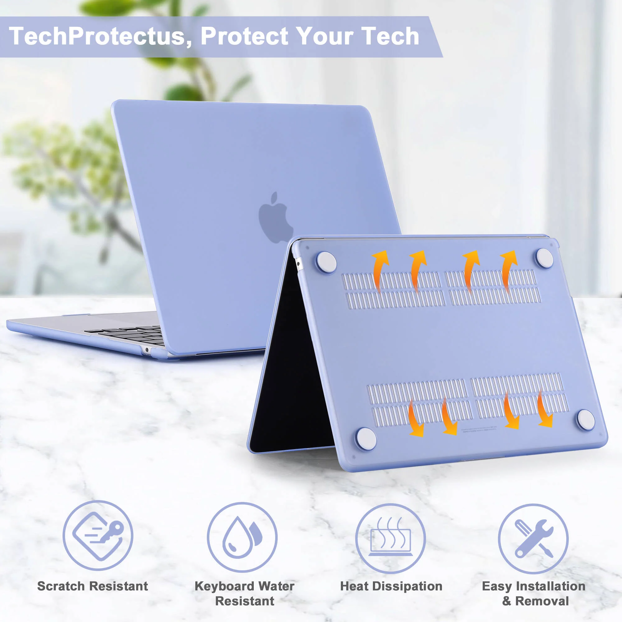 TechProtectus ColorLife 15" MacBook Air Case (Serenity Blue) - Image 3