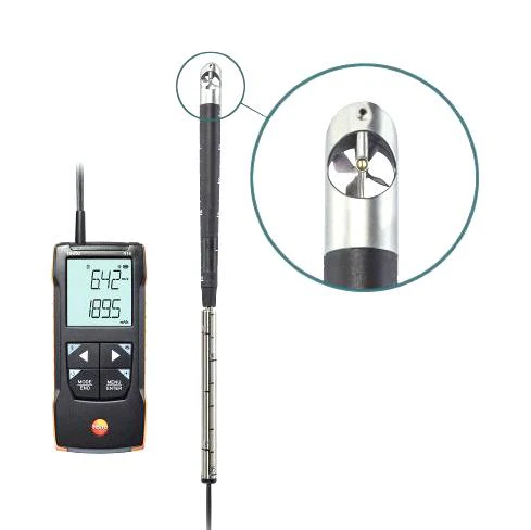 TESTO 0563 0416 Anemometer, Testo 416, 0.6m/s to 40m/s, -10 °C to 50 °C, 135 mm Testo 416 - Image 3