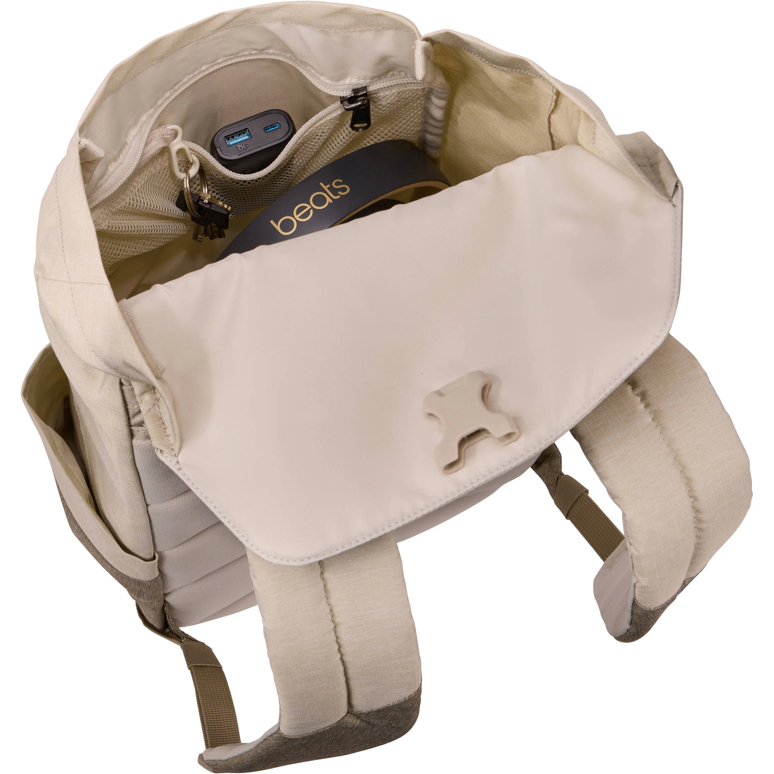 Thule Lithos Backpack (Pelican Gray/Faded Khaki, 16L) - Image 6