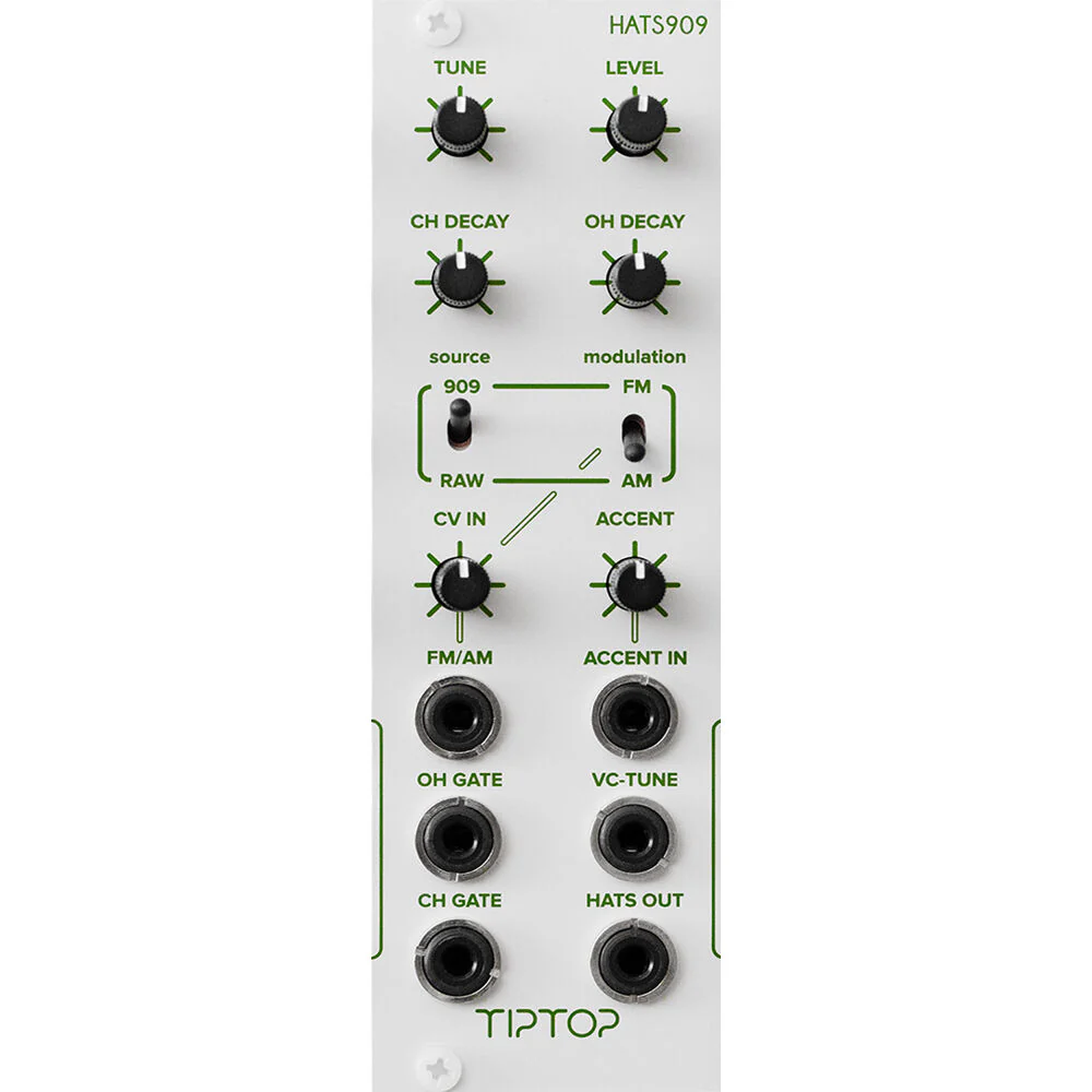TipTop Audio HATS909 Closed and Open Hi-Hats Eurorack Module (4 HP)