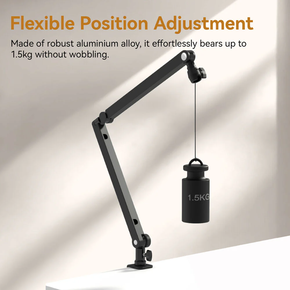 Ulanzi TM01 Microphone Boom Arm with Desk Mount - Image 7