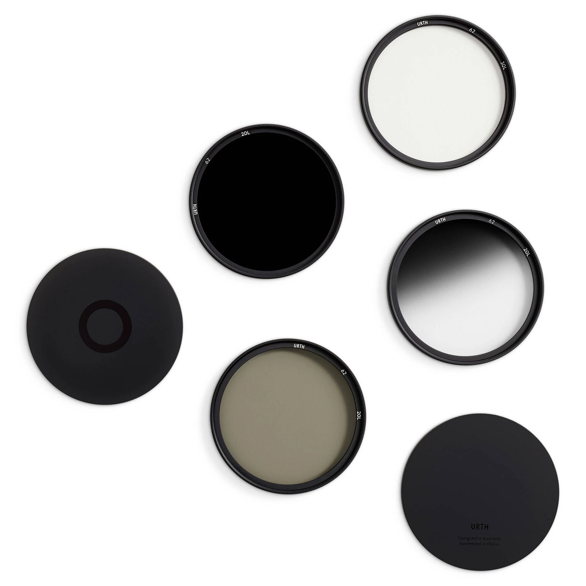 Urth 62mm UV, Circular Polarizing (CPL), ND64, Soft Grad ND8 Lens Filter Kit (Plus+) - Image 2