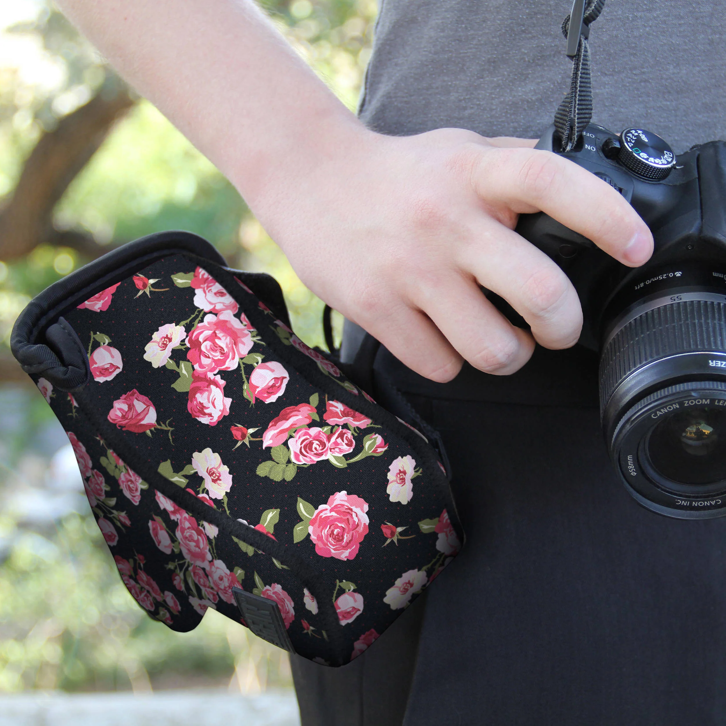 USA GEAR DSLR Neoprene Camera Case (Floral) - Image 6