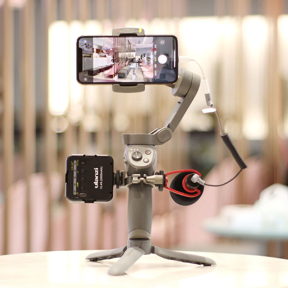 UURig Dual Cold Shoe Bracket for DJI Osmo Mobile 3 - Image 13