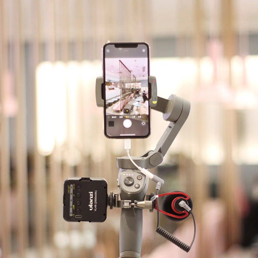 UURig Dual Cold Shoe Bracket for DJI Osmo Mobile 3 - Image 14