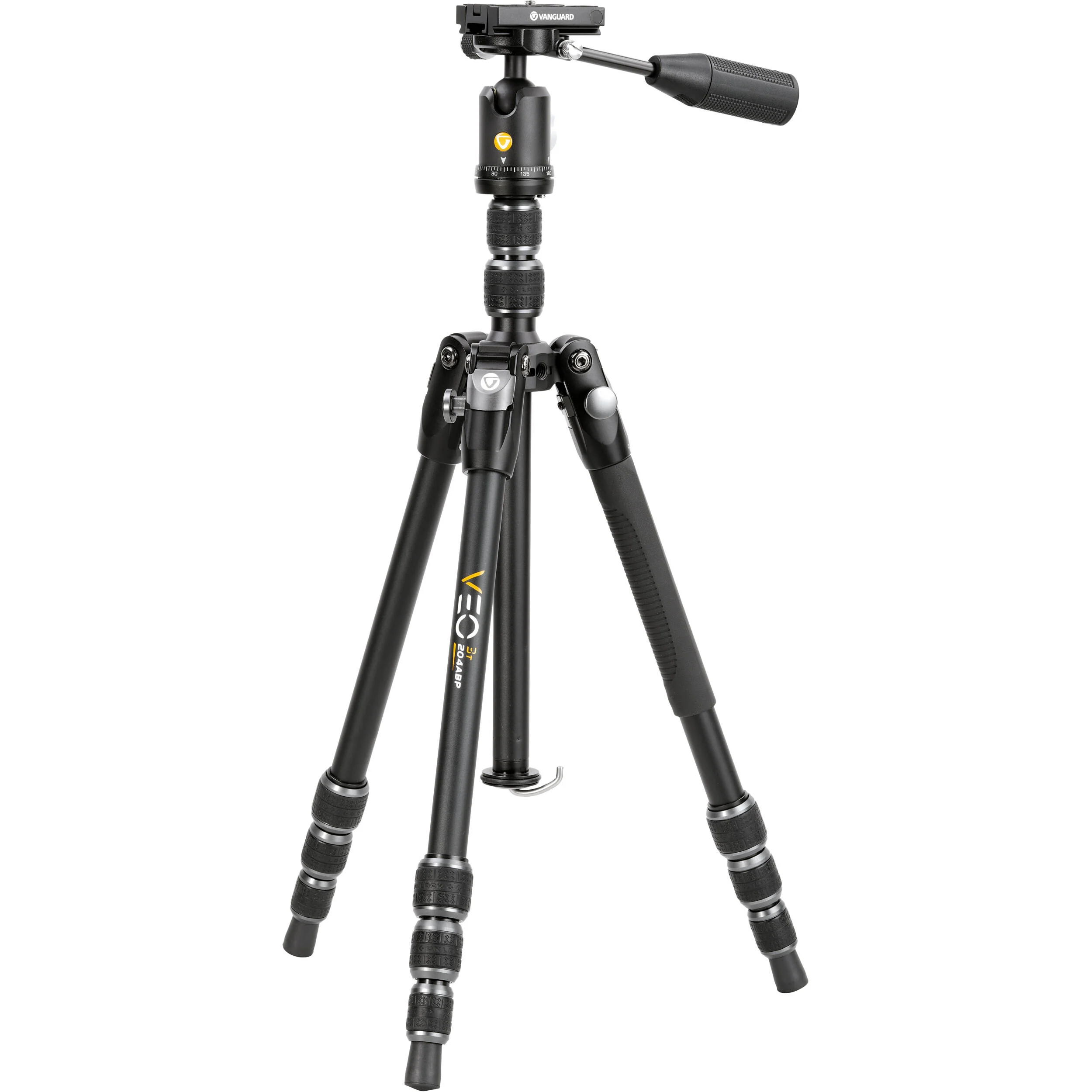 Vanguard VEO 3T 204ABP Aluminum 4-in-1 Travel Tripod with VEO 2 BP-45T Ball/Pan Head and Bluetooth Remote - Image 2