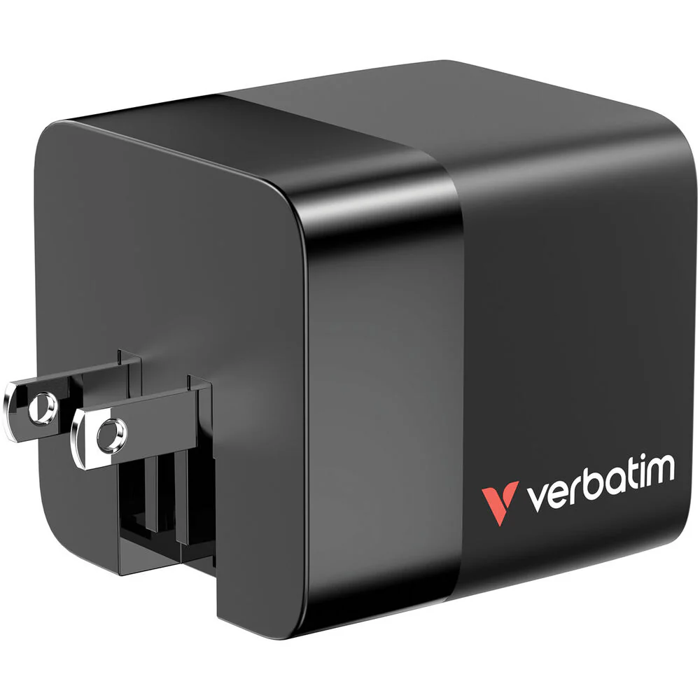 Verbatim 65W 2-Port USB GaN Charger with Retractable Cable - Image 6