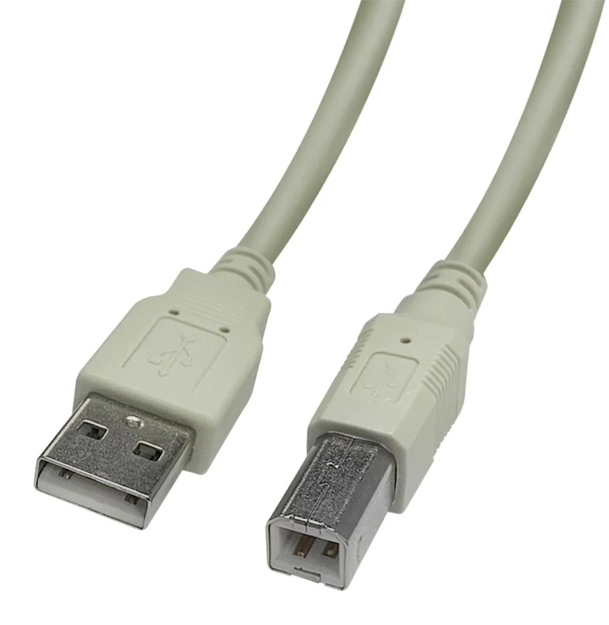 Videk 2585NL-0.5 2585NL-0.5 USB Cable Type A Plug to B 500 mm 1.64 ft 2.0 Beige