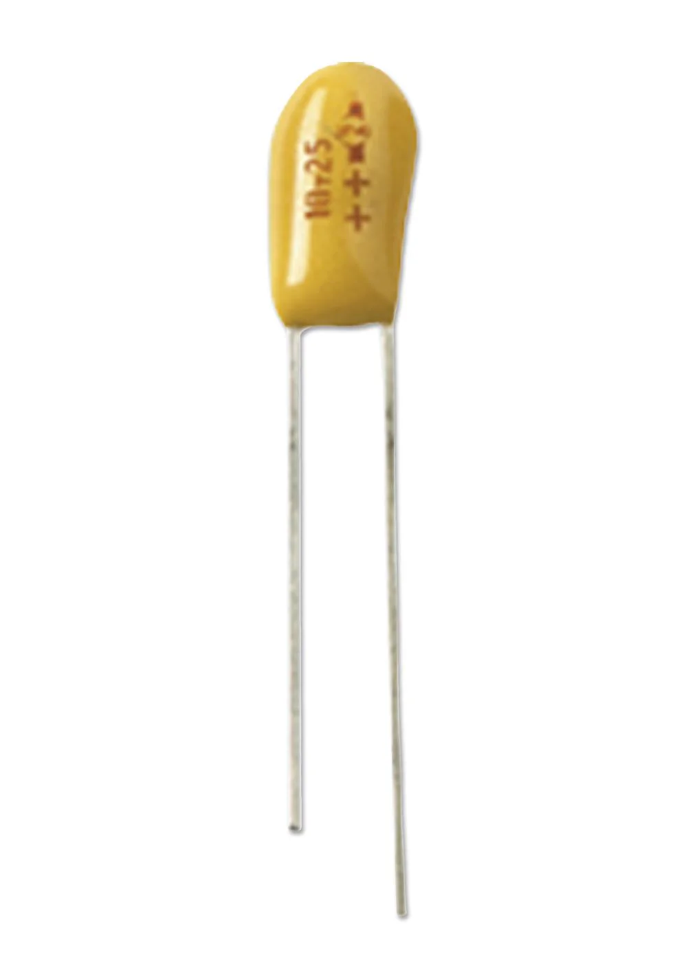 Vishay 489D105X0035B1VE3 489D105X0035B1VE3 Tantalum Capacitor Resin Coated 1 µF 35 V ± 20% Radial Leaded 2.5 mm
