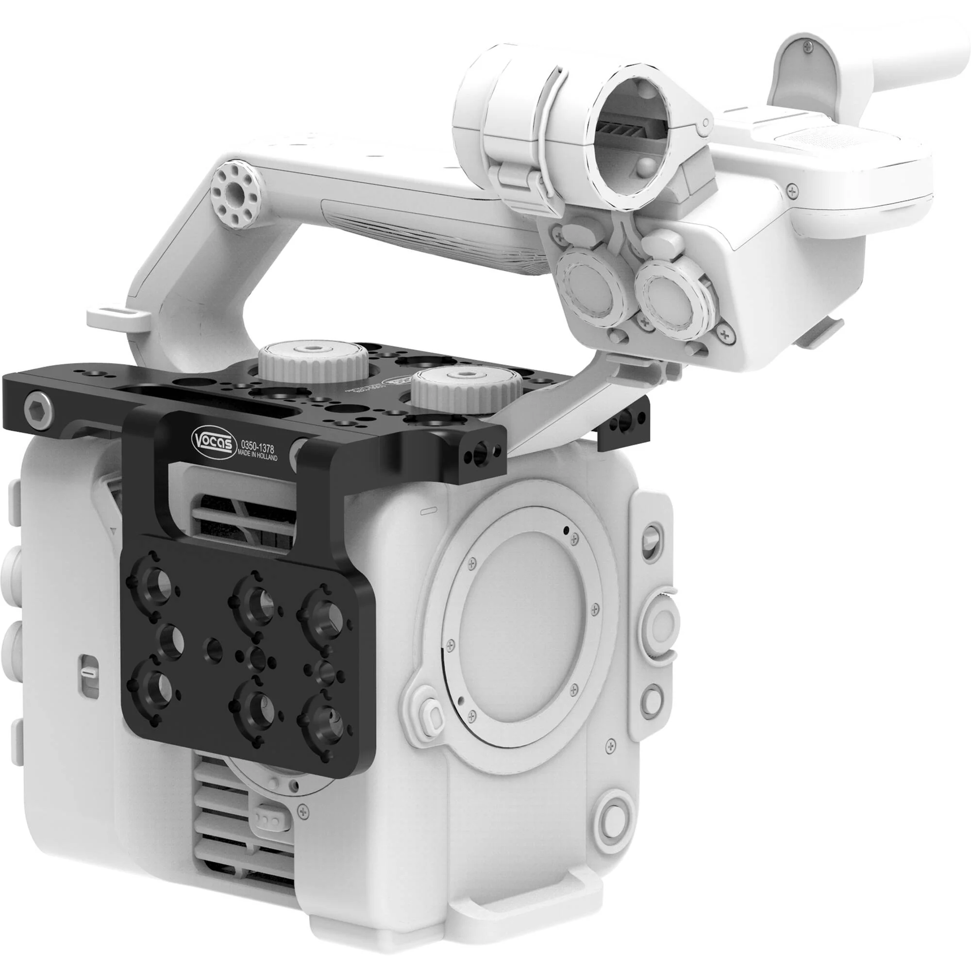 Vocas Portrait Mode Bracket or Large Side Plate for Sony FX6 - Image 5