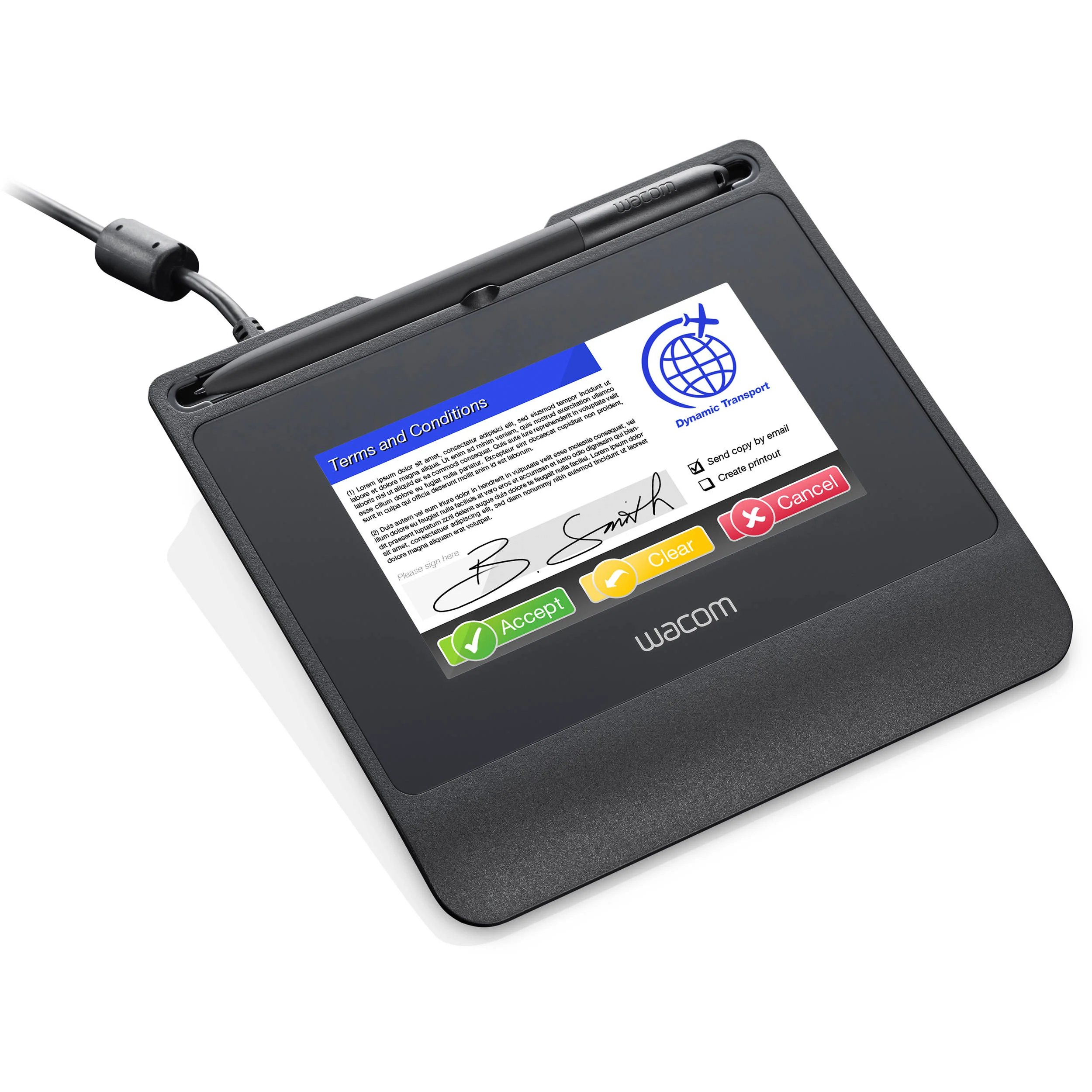 Wacom 5" STU540 800x480 Color Signature Pad - Image 2