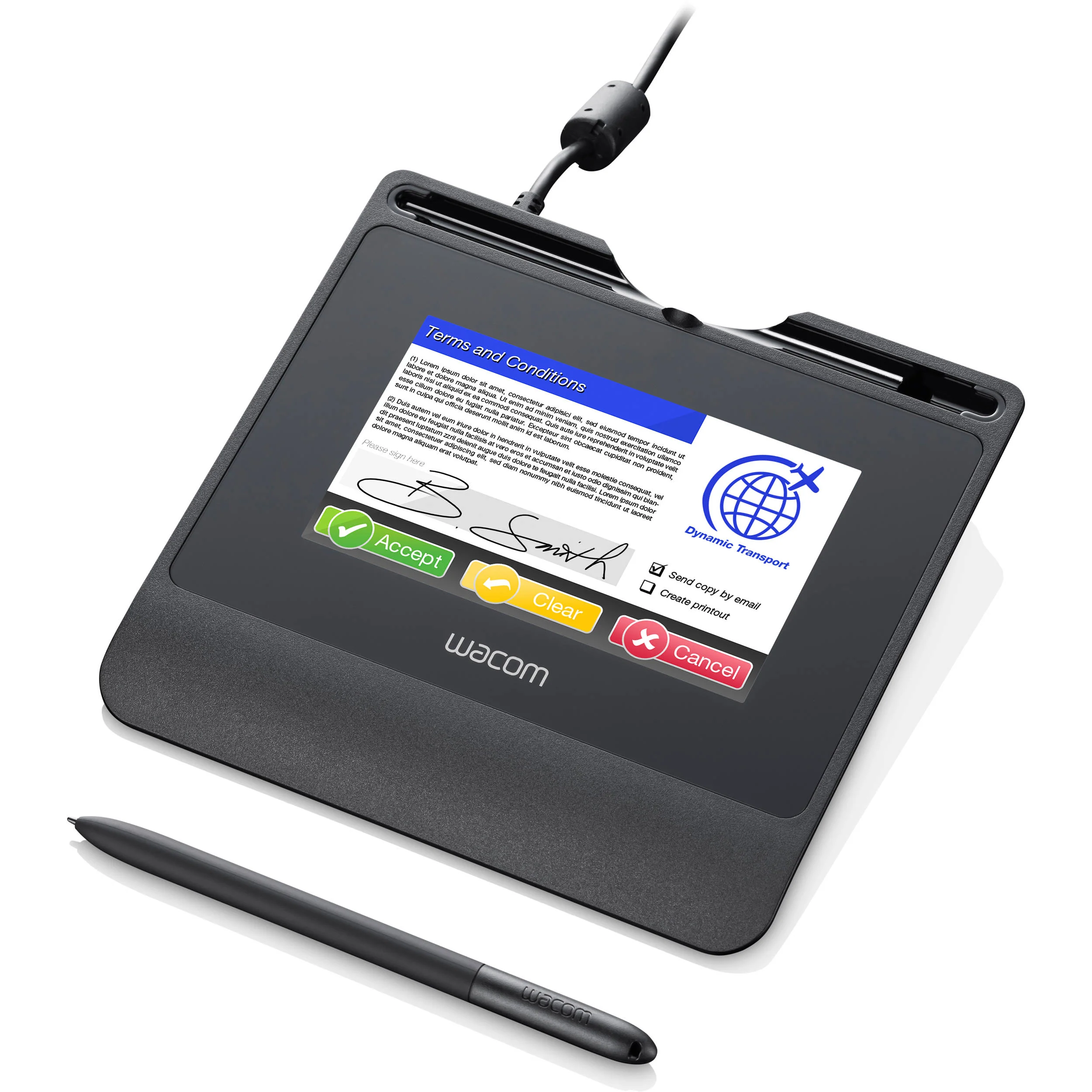 Wacom 5" STU540 800x480 Color Signature Pad - Image 6