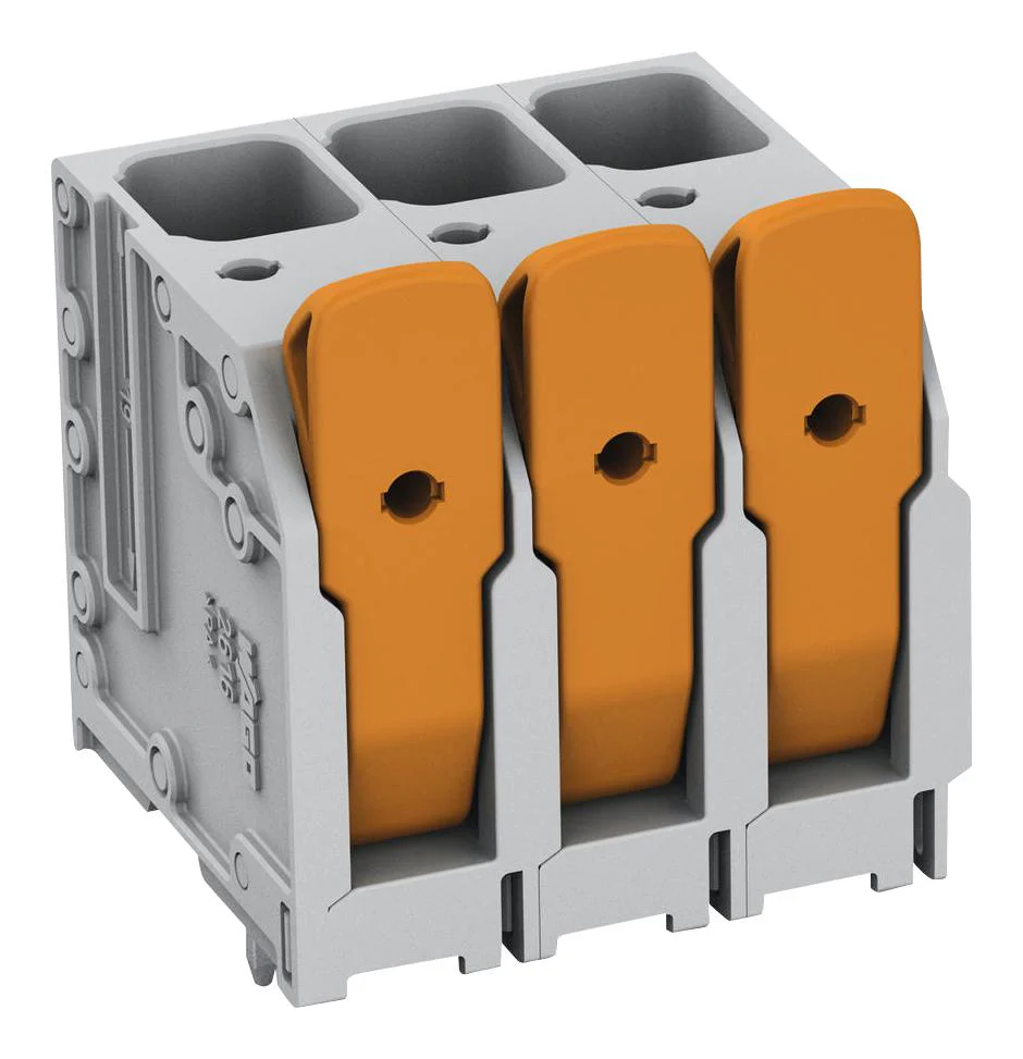Wago 2616-3106/020-000 Wire-To-Board Terminal Block 10 mm 6 Ways 18 AWG 4 16 mm² Push In Lock