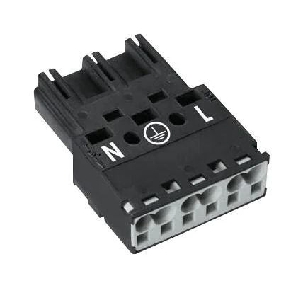 WAGO 770-213 Pluggable Terminal Block, 10 mm, 3 Ways, 20AWG to 12AWG, 4 mm&sup2;, Push In, 25 A - Image 2