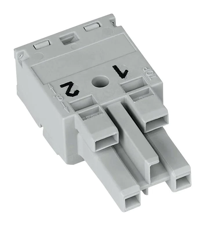 WAGO 770-242 Pluggable Terminal Block, 10 mm, 2 Ways, 20AWG to 12AWG, 4 mm², Push In, 25 A