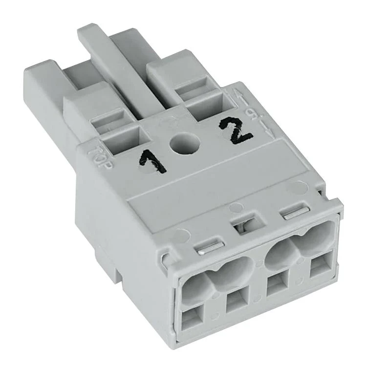 WAGO 770-242 Pluggable Terminal Block, 10 mm, 2 Ways, 20AWG to 12AWG, 4 mm², Push In, 25 A - Image 2