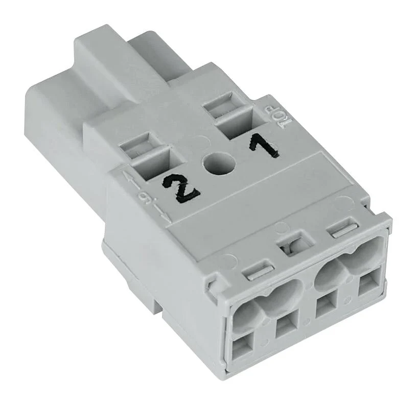 WAGO 770-252 Pluggable Terminal Block, 10 mm, 2 Ways, 20AWG to 12AWG, 4 mm&sup2;, Push In, 25 A - Image 2
