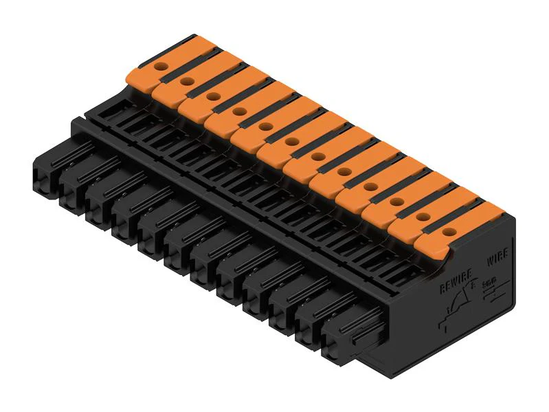 Weidmuller 2741660000 2741660000 Pluggable Terminal Block 5 mm 12 Ways 20AWG to 14AWG 2.5 mm&Acirc;&sup2; Snap In 26.8 A - Image 2