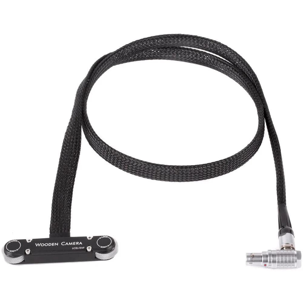 Wooden Camera RED Male Pogo to Male LEMO LCD/EVF Cable (36", Weapon/Scarlet with Raven) - Image 2