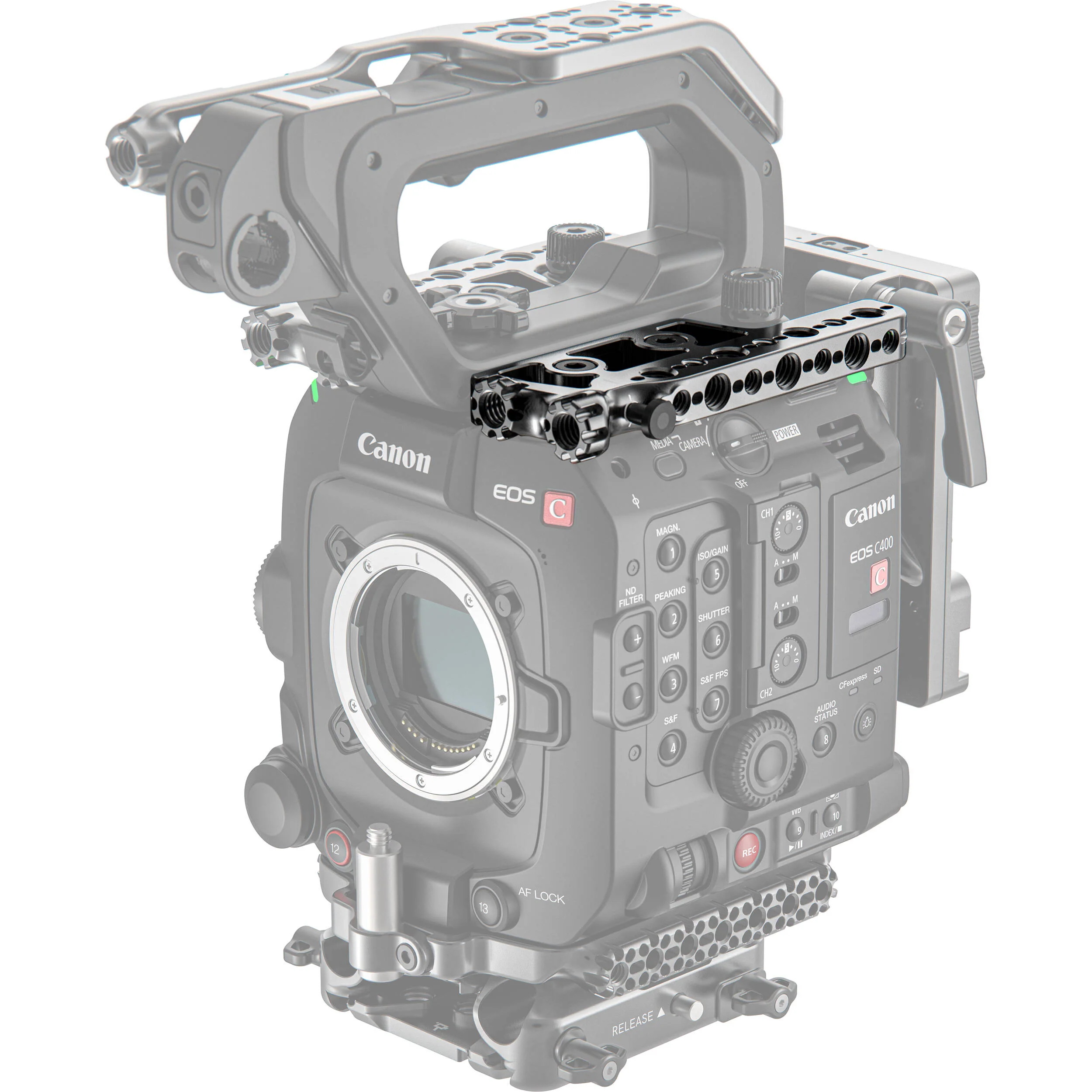 Wooden Camera Top Plate for Canon C400 (Left/Right) - Image 3
