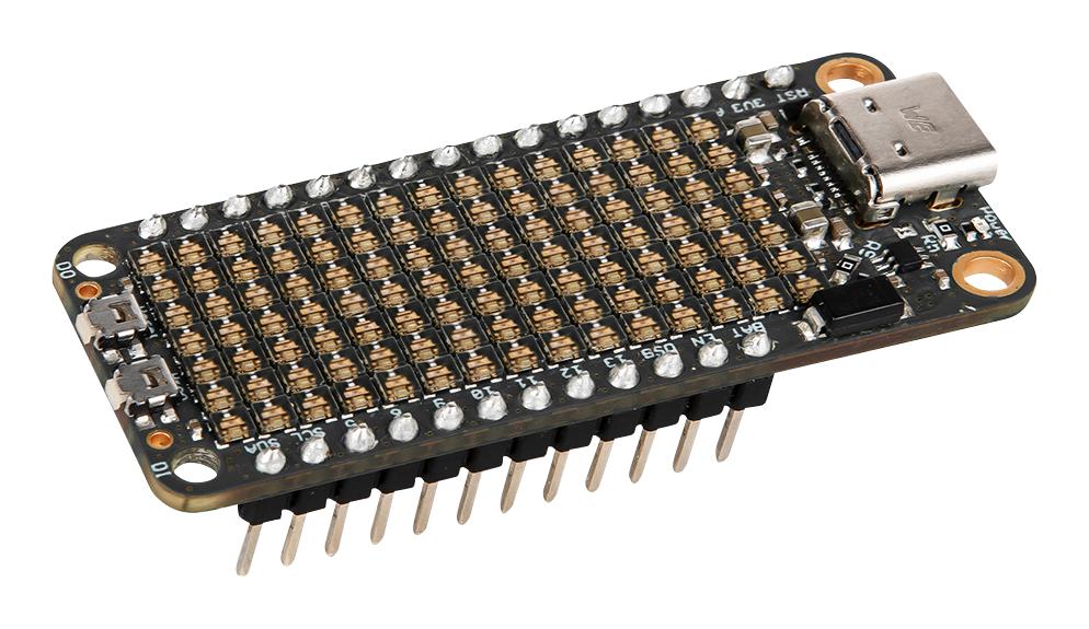 WURTH ELEKTRONIK 150015 Evaluation Kit, IC LED FeatherWing, 7x15 ICLED Display, Adafruit Feather Line of Development Board