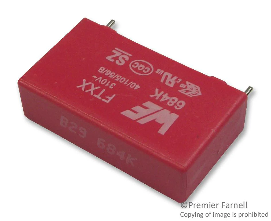 Wurth Elektronik 890334026034CS 890334026034CS Safety Capacitor Metallized PP Radial Box - 2 Pin 2.2 &Acirc;&micro;F &plusmn; 10% X2 Through Hole - Image 2