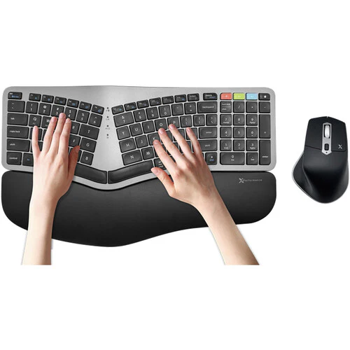X9 Performance Bluetooth + RF Wirless Ergonomic Keyboard and Mouse Combo for 3 Devices - Image 5