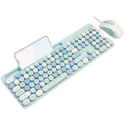 X9 Performance Colorful Wired Keyboard and Mouse Combo (Blue)