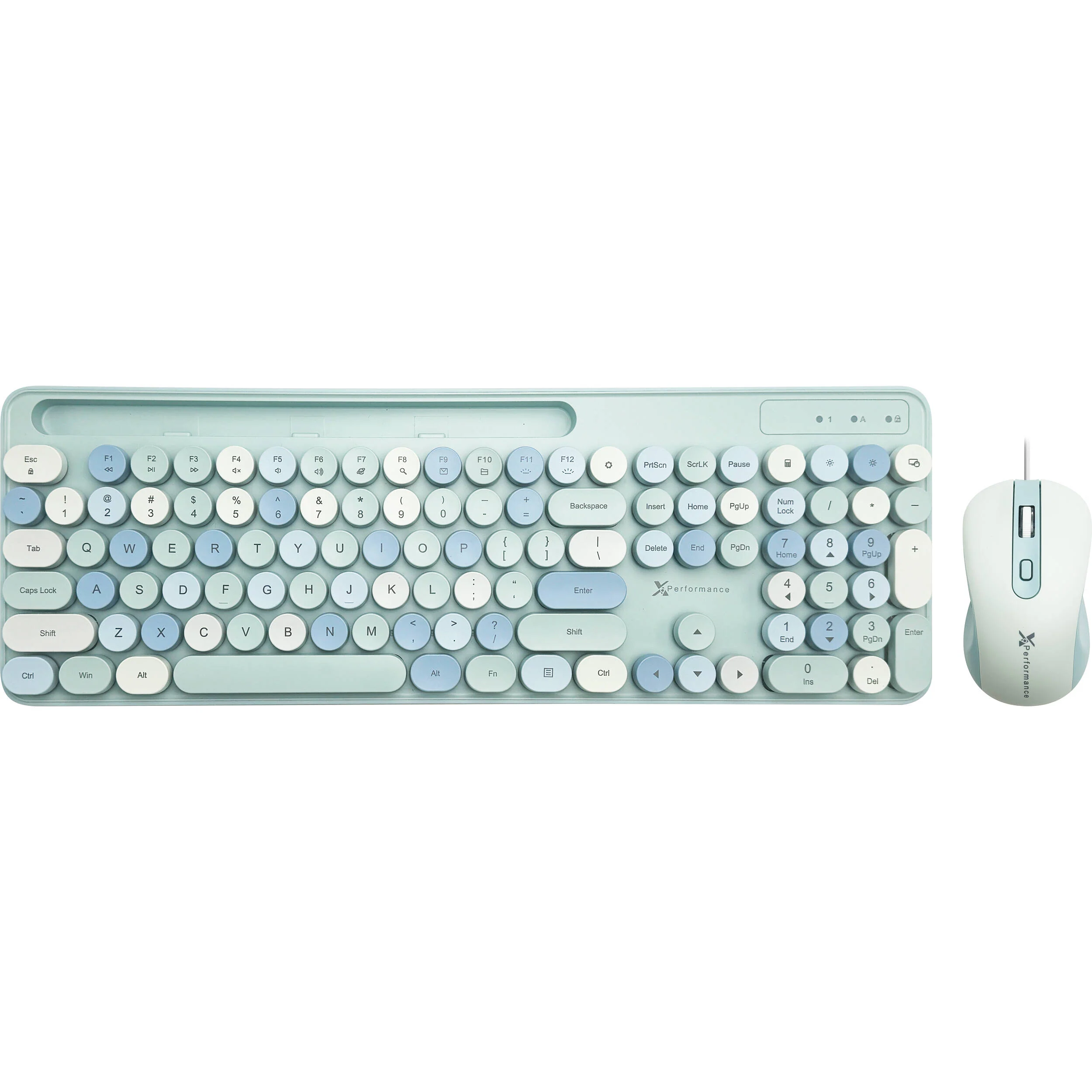 X9 Performance Colorful Wired Keyboard and Mouse Combo (Blue) - Image 2