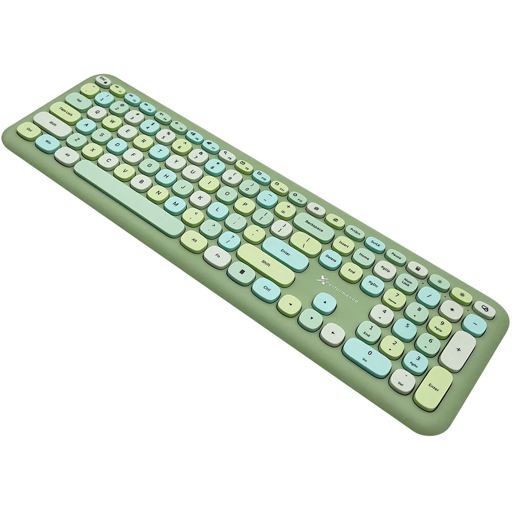 X9 Performance Wireless Keyboard and Mouse (Light Green) - Image 3