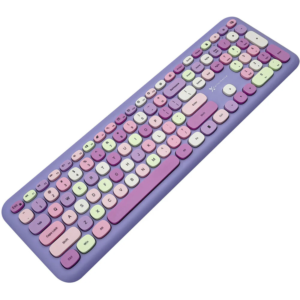 X9 Performance Wireless Keyboard and Mouse (Purple) - Image 3
