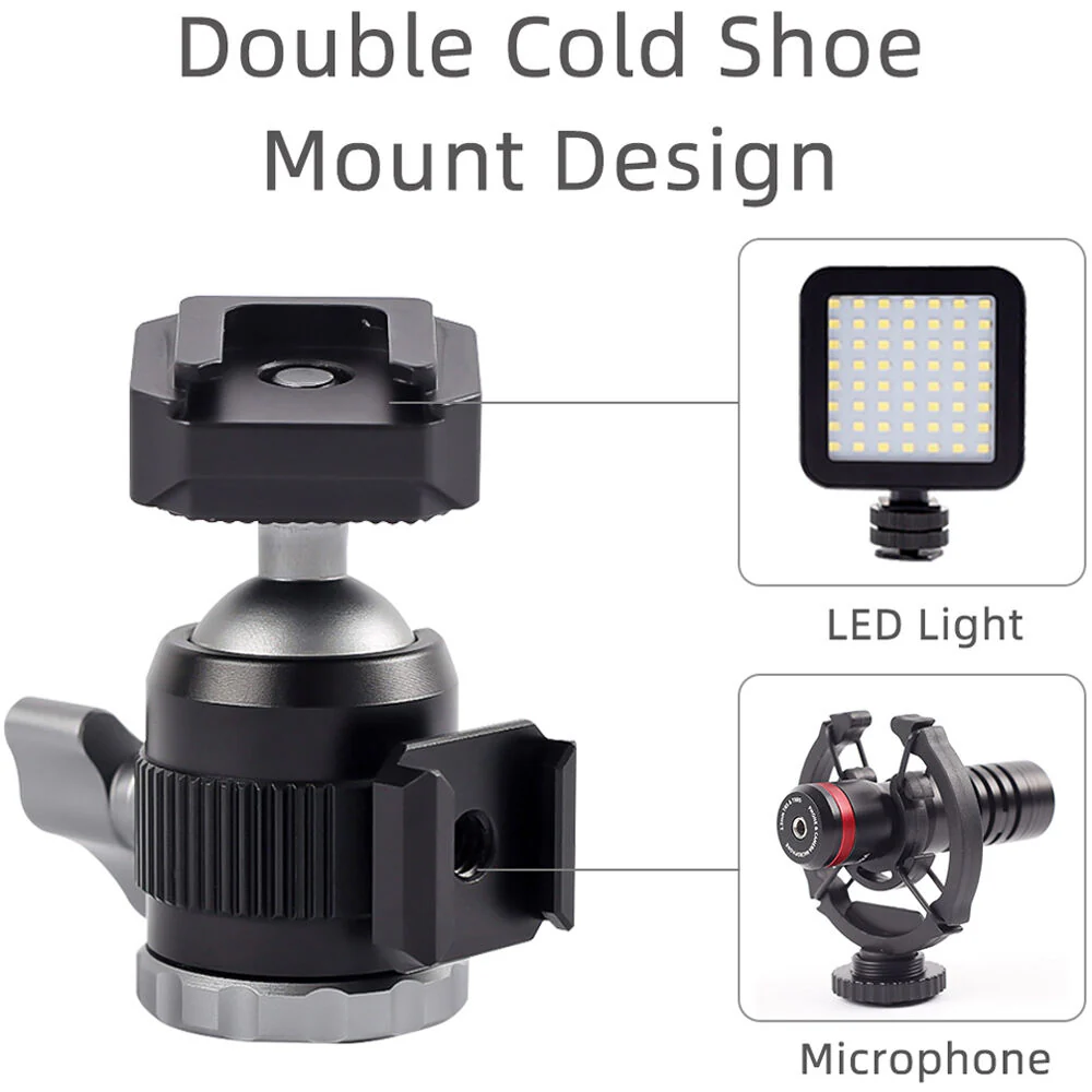 XILETU MC22 + XTD20 Mini Tripod with Ball Head - Image 6