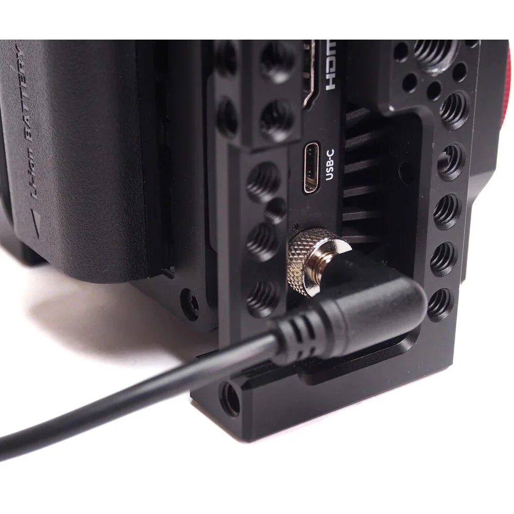 XLCS Designs Locking Right-Angle 12 VDC Power to D-Tap Cable for Blackmagic Micro G2 (6.7") - Image 5
