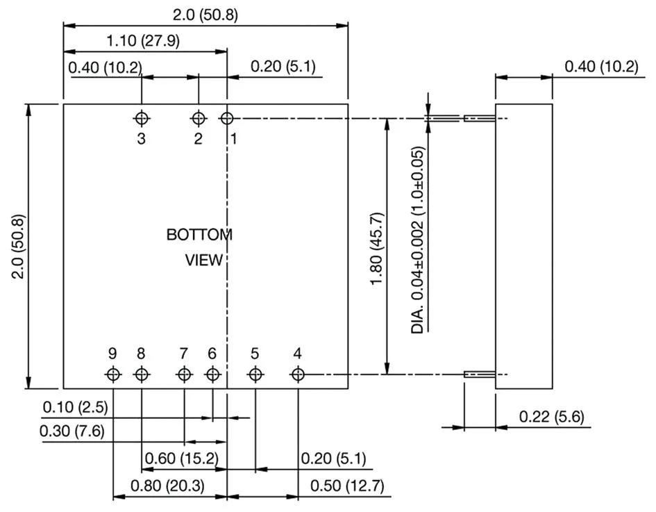 XP Power JCP4024T0515 JCP4024T0515 Isolated Through Hole DC/DC Converter Metal Case ITE 2:1 40 W 3 Output 5 V 6 A - Image 2