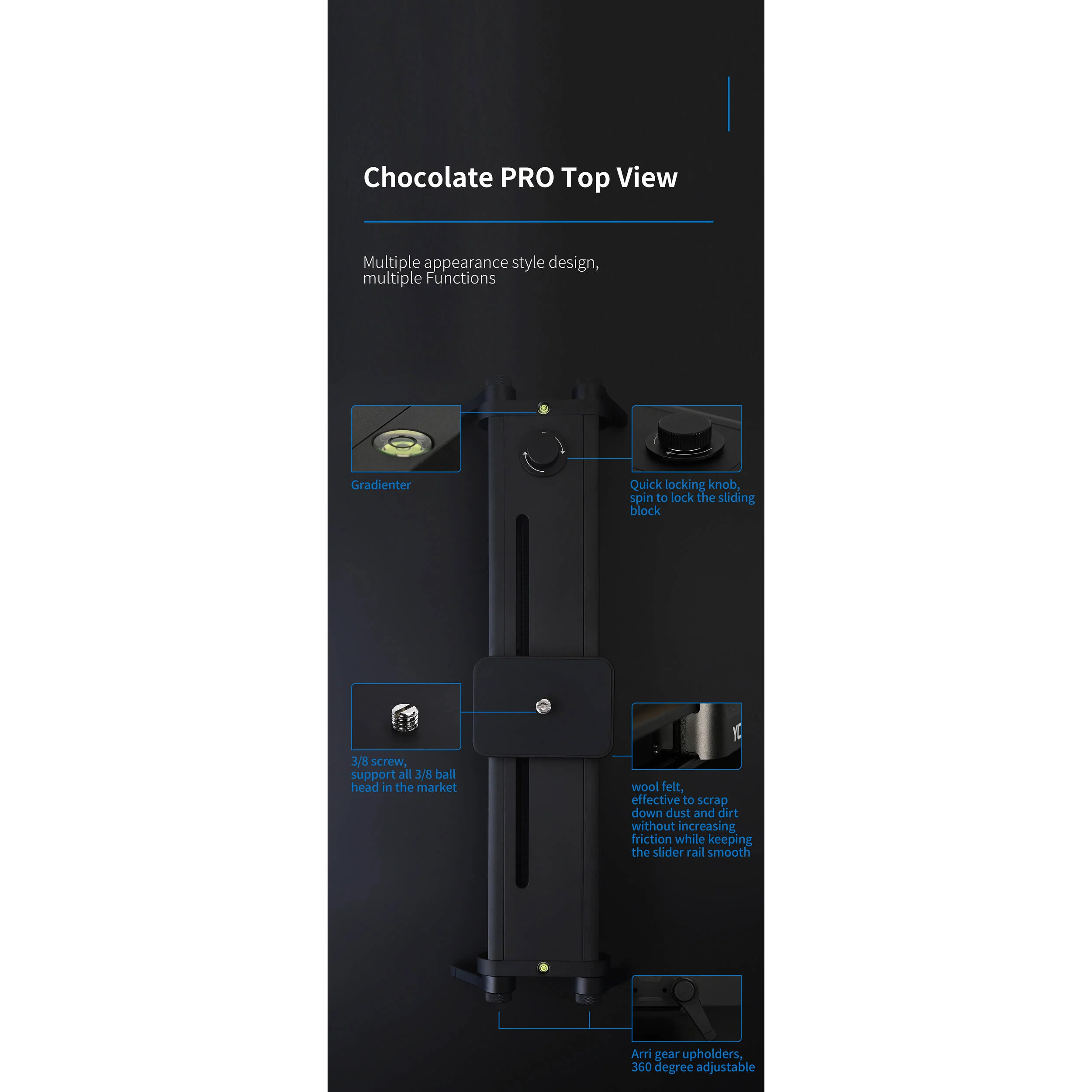 YC Onion Chocolate Manual Slider Pro (15.7") - Image 3