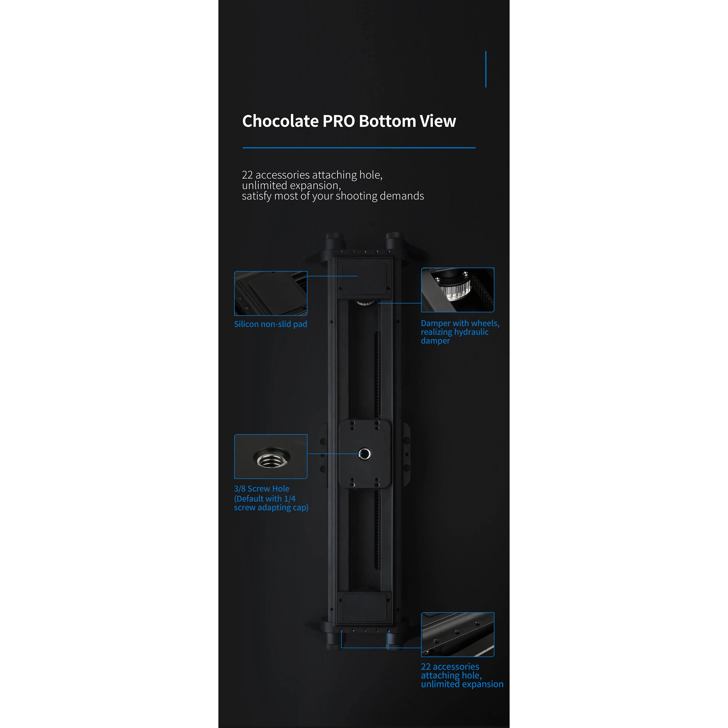 YC Onion Chocolate Manual Slider Pro (15.7") - Image 4