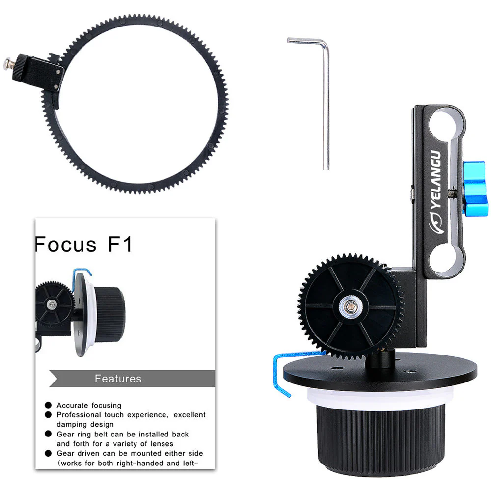 YELANGU Photography Follow Focus Focalizer (Black) - Image 5