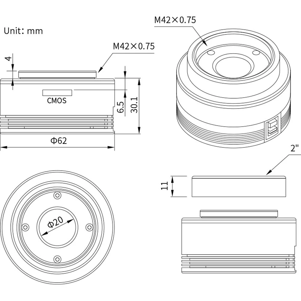 ZWO ASI174 USB 3.0 Mono Astronomy Camera - Image 5